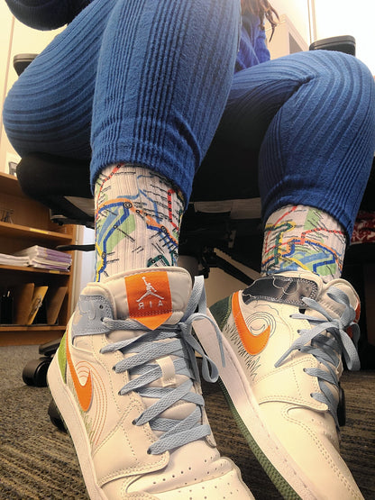 DC Metro Map socks