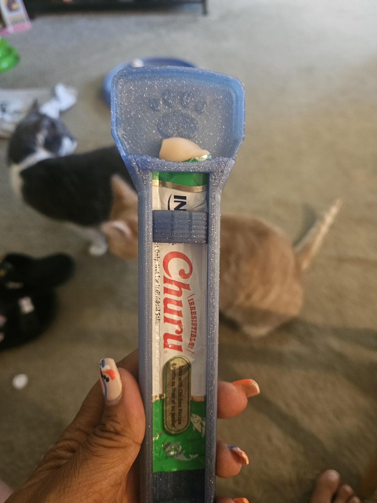 Purrfect Push Cat Treat Spoon - Great for Churu!