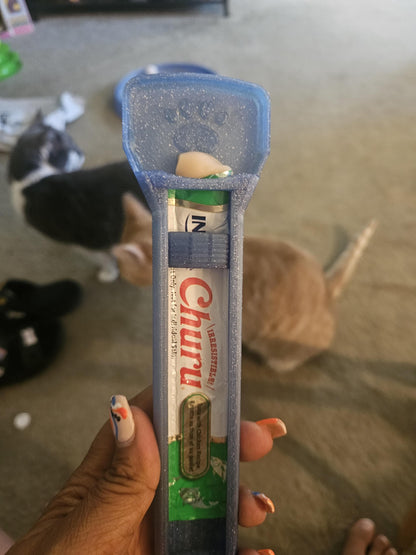 Purrfect Push Cat Treat Spoon - Great for Churu!