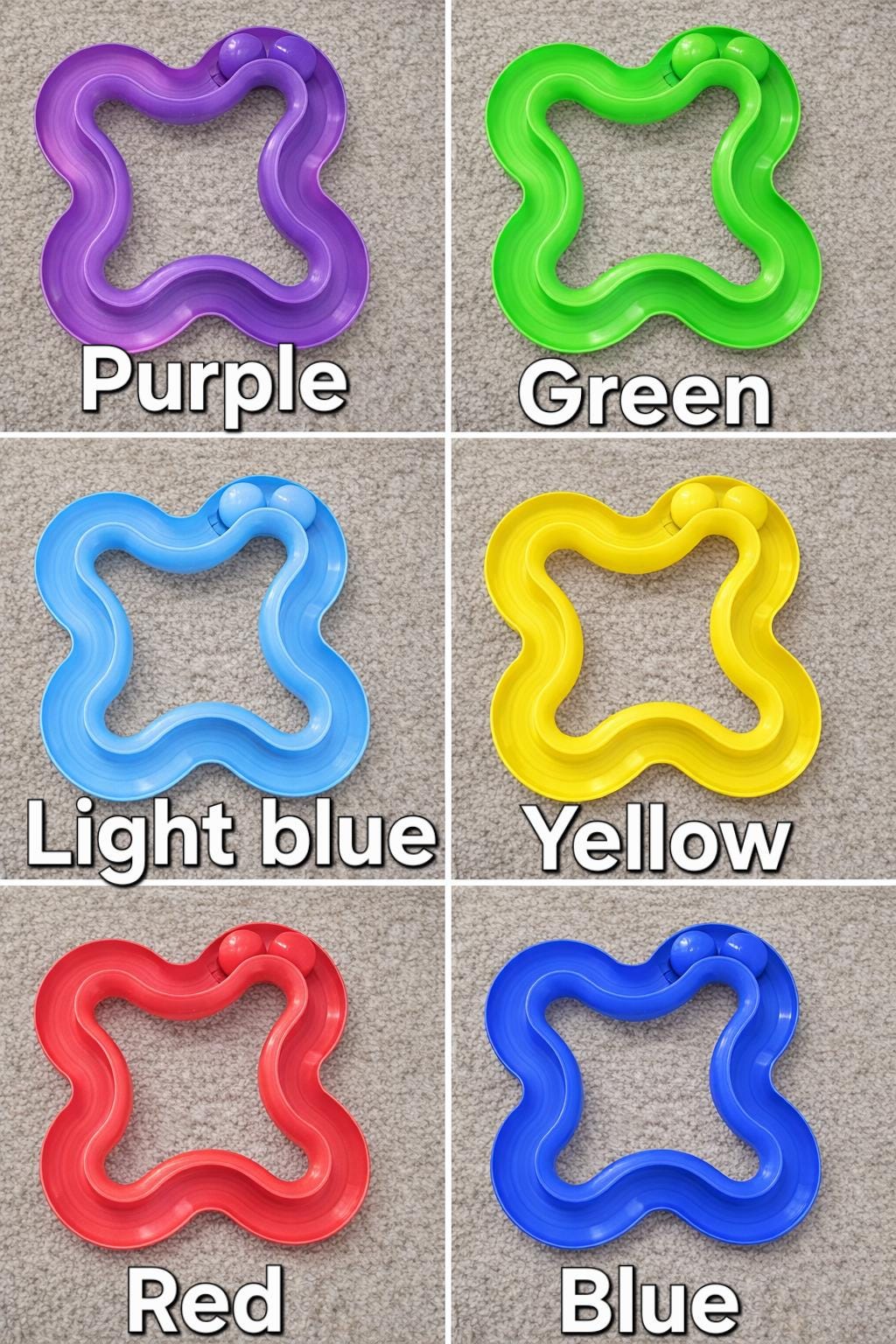 Cat Toy Ball Track | Interactive Rolling Ball Cat Toy | Enrichment Toy for Indoor Cats | Kitty Play Toy | Pet Toy