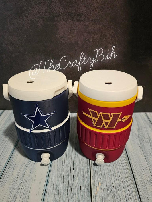 3D Printed 12 oz CAN HOLDER, Football Inspired Soda Can Holder, Tailgate Party Drink Holder, Sports Fan Gift (not a drinking cup) Novelty