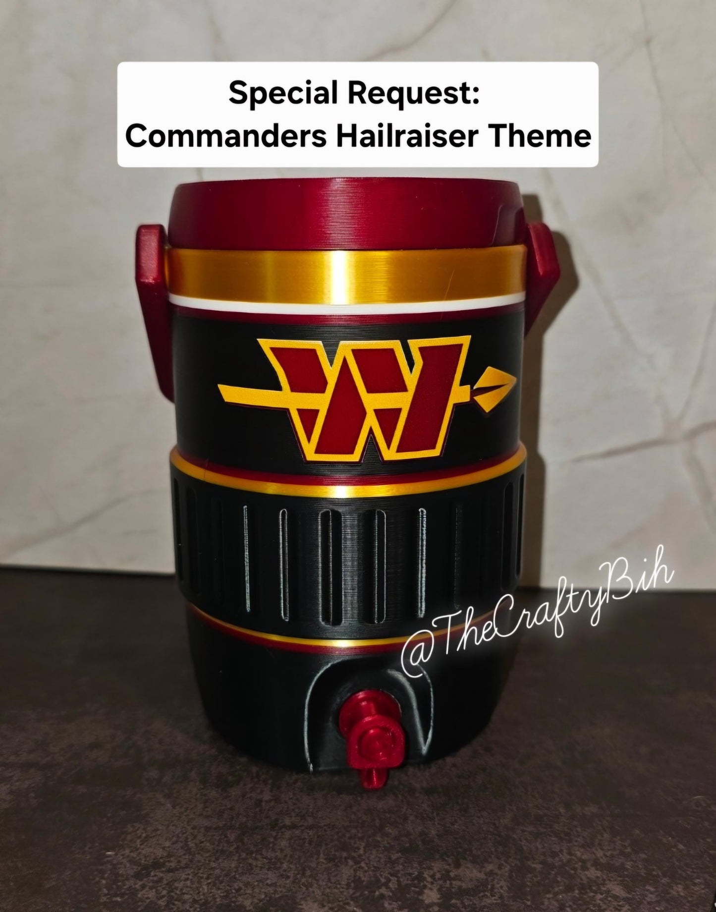 3D Printed 12 oz CAN HOLDER, Football Inspired Soda Can Holder, Tailgate Party Drink Holder, Sports Fan Gift (not a drinking cup) Novelty